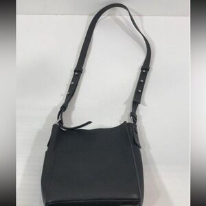Women’s All Saints Elegant Black Leather Shoulder Bag